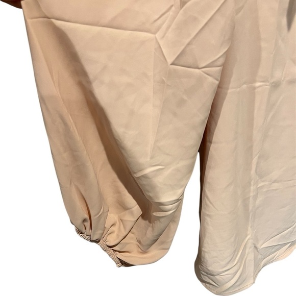 NWT Beige/Cream Cottagecore Prairiecore Long Sleeve Ruffle Western Blouse 2XL - Picture 3 of 7